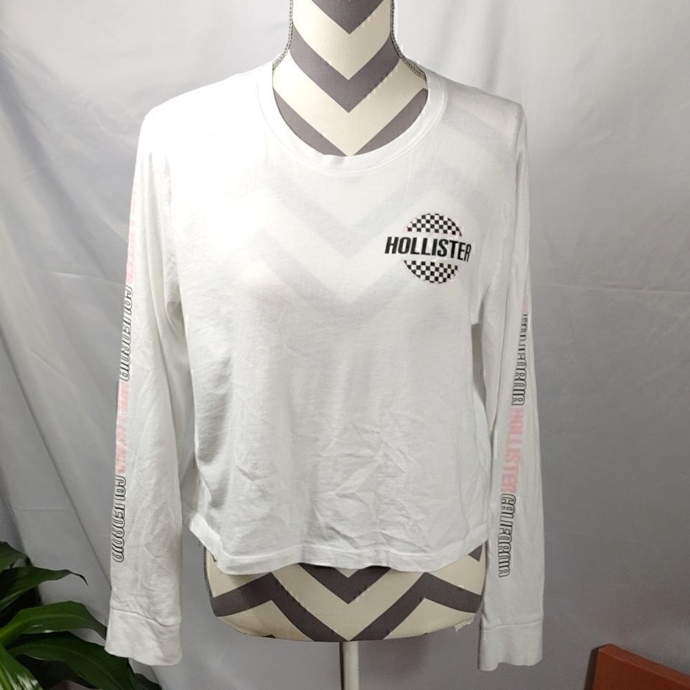 Hollister California Cropped Long Sleeve Tee
